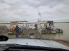 Our turn onto the Cooper Creek Ferry