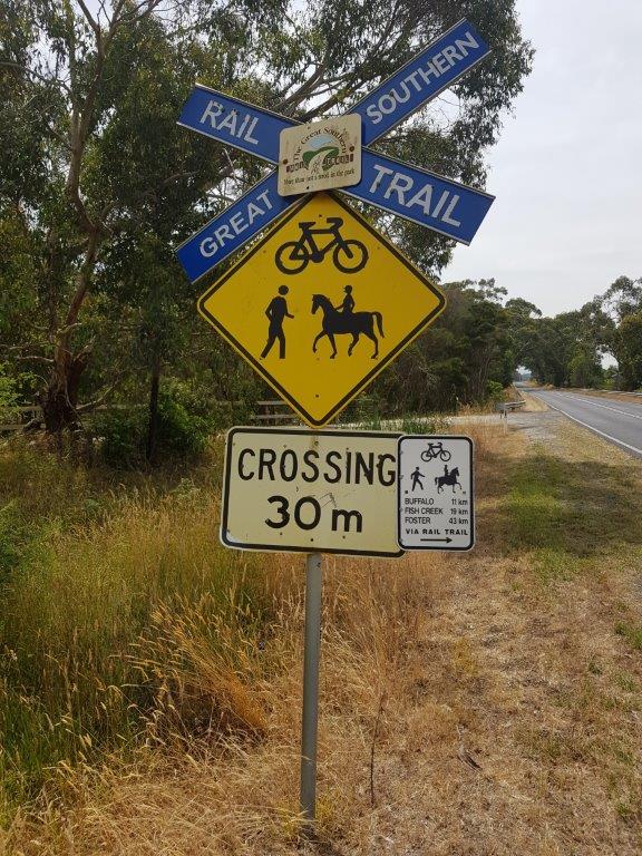 Rail Trail Crossing Rail Trail Crossing
