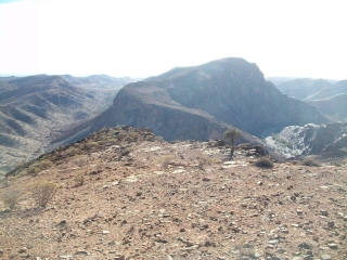 Looking towards Chambers Gorge