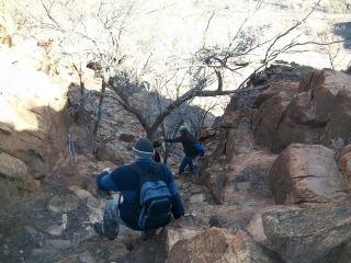 Heading back down ....