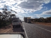 Mine Trucks coming from the west