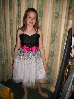 Rachael in her formal dress