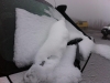 Snow on the car ...