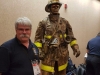 Living Firefighter Statue